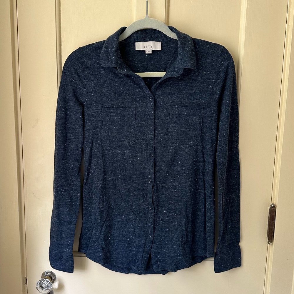 LOFT Cotton Button-Up